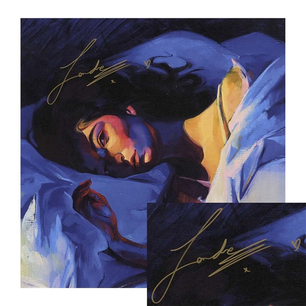 Lorde Signed Lithograph -- Abstract Portrait of the ''Royals'' Singer